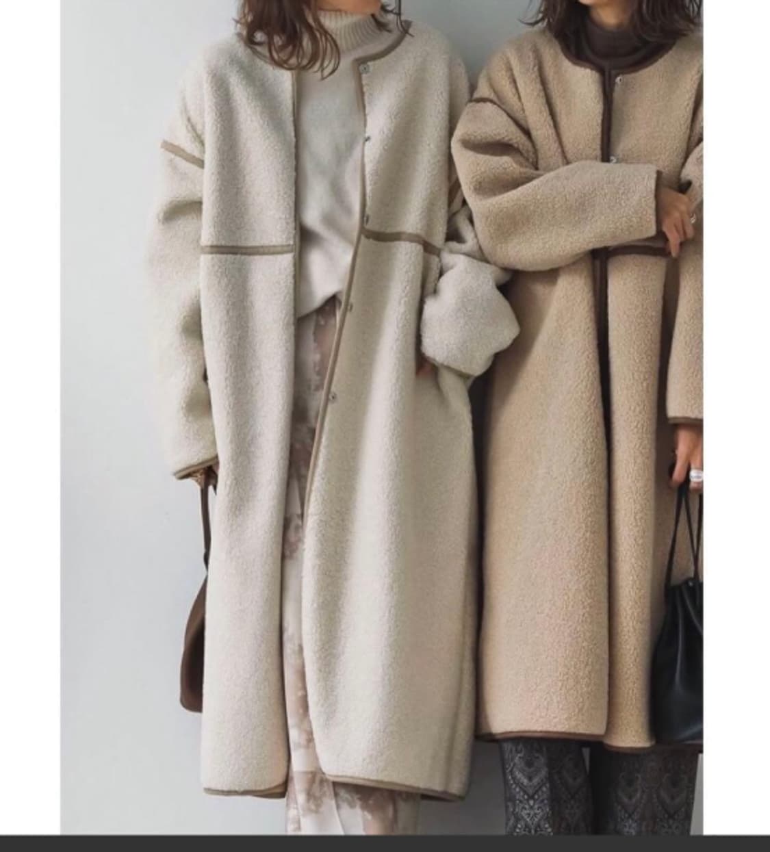 빈티지 플리스 롱코트  상품이미지2