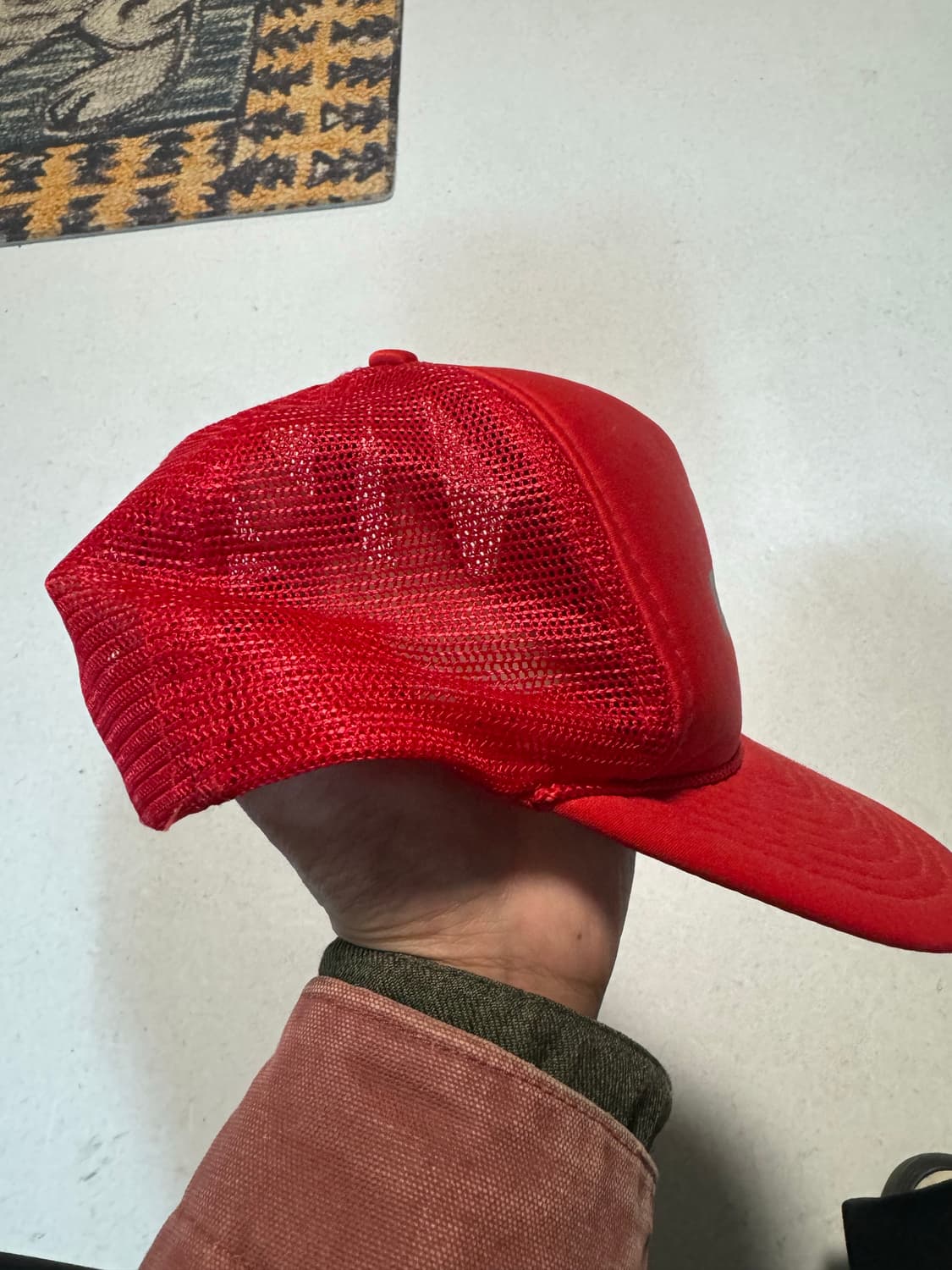 Rayovac 빈티지 매쉬 트러커캡 레드 모자 볼캡 스냅백 상품이미지2