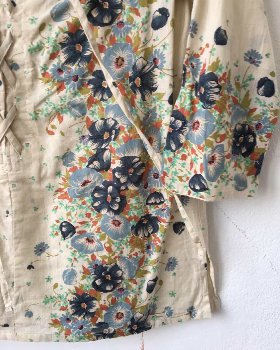 Lace up flower pattern shirt 상품이미지4