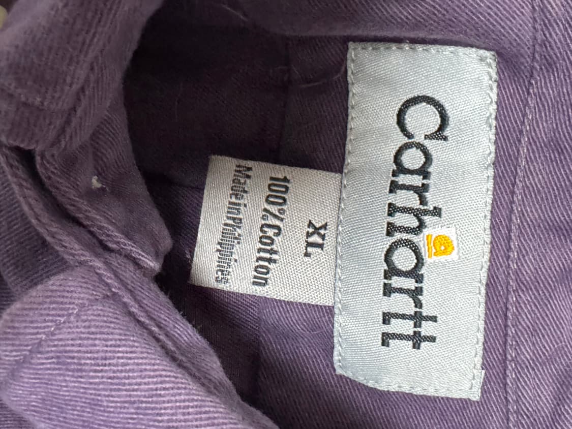 칼하트 워크셔츠 퍼플 XL 상품이미지3