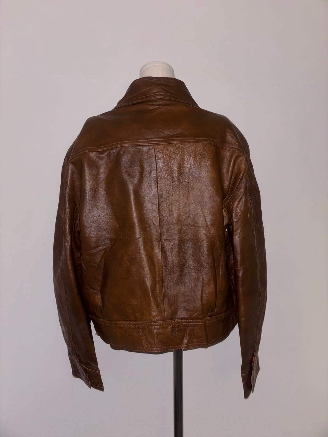 Japanese vintage leather jacket 상품이미지3