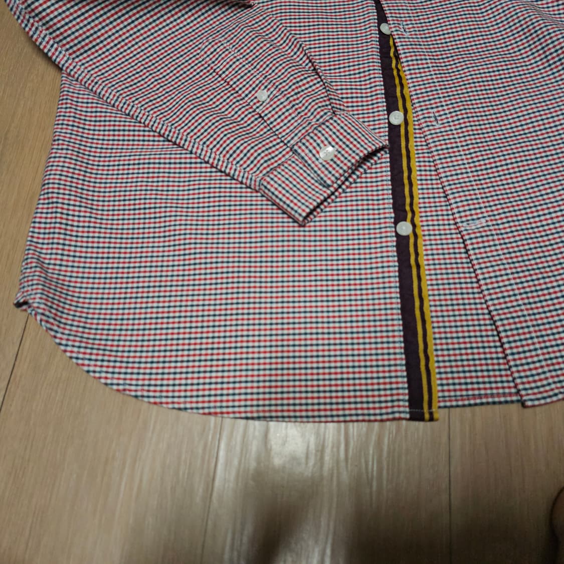 프레드페리 이태리정품 건클럽체크 남성셔츠 105 상품이미지4