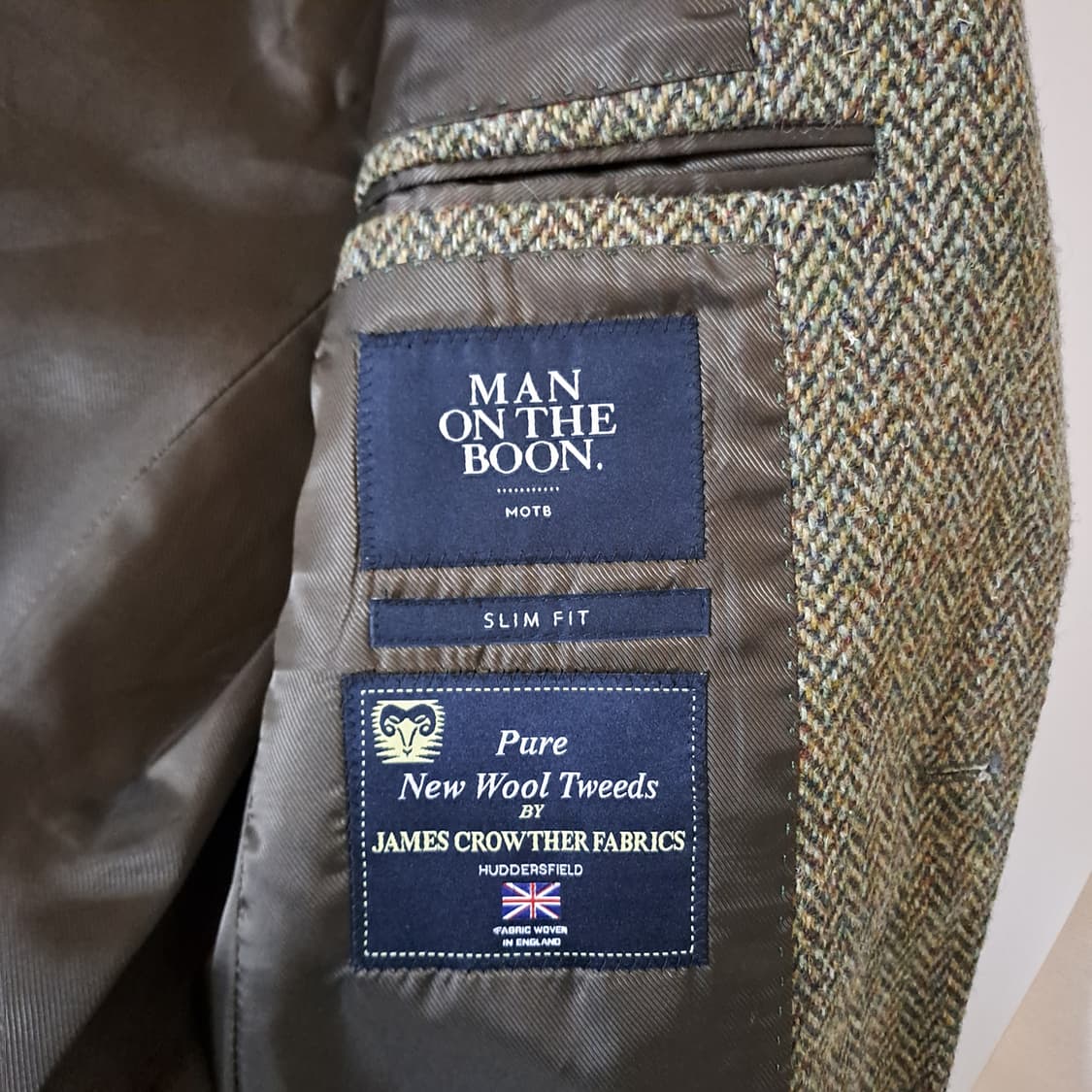(택포) 맨온더분 트위드 헤링본 자켓 46 A934 상품이미지7