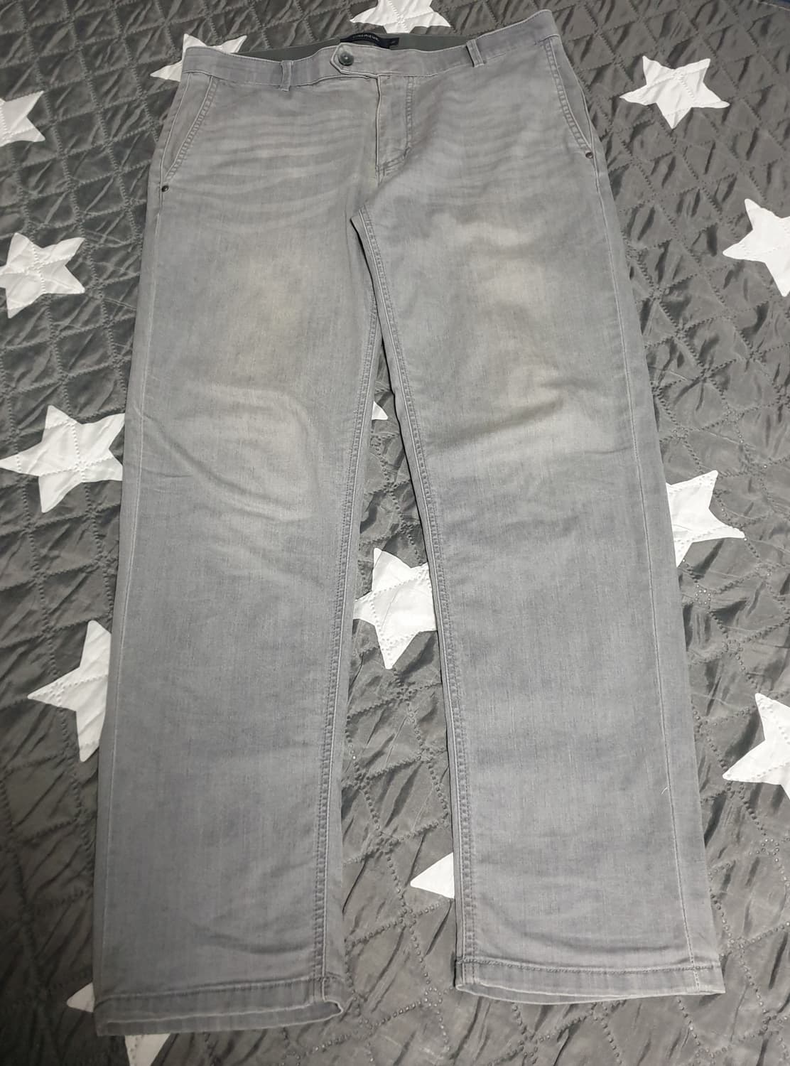 다니엘크레뮤 스판 밴딩 데님팬츠 그레이 (32) 상품이미지1