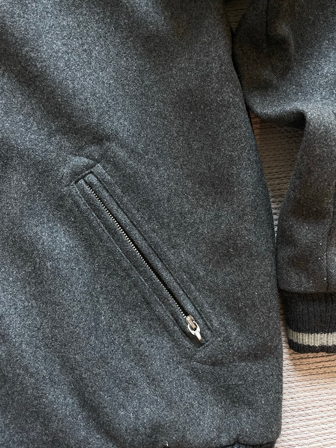 넘버나인 오마쥬 빈티지 바시티 자켓 상품이미지4