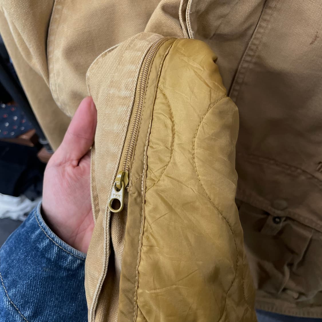 90s 팀버랜드 웨더기어 퀼팅 내피 초어 워크 자켓 / 워크 웨어 상품이미지8