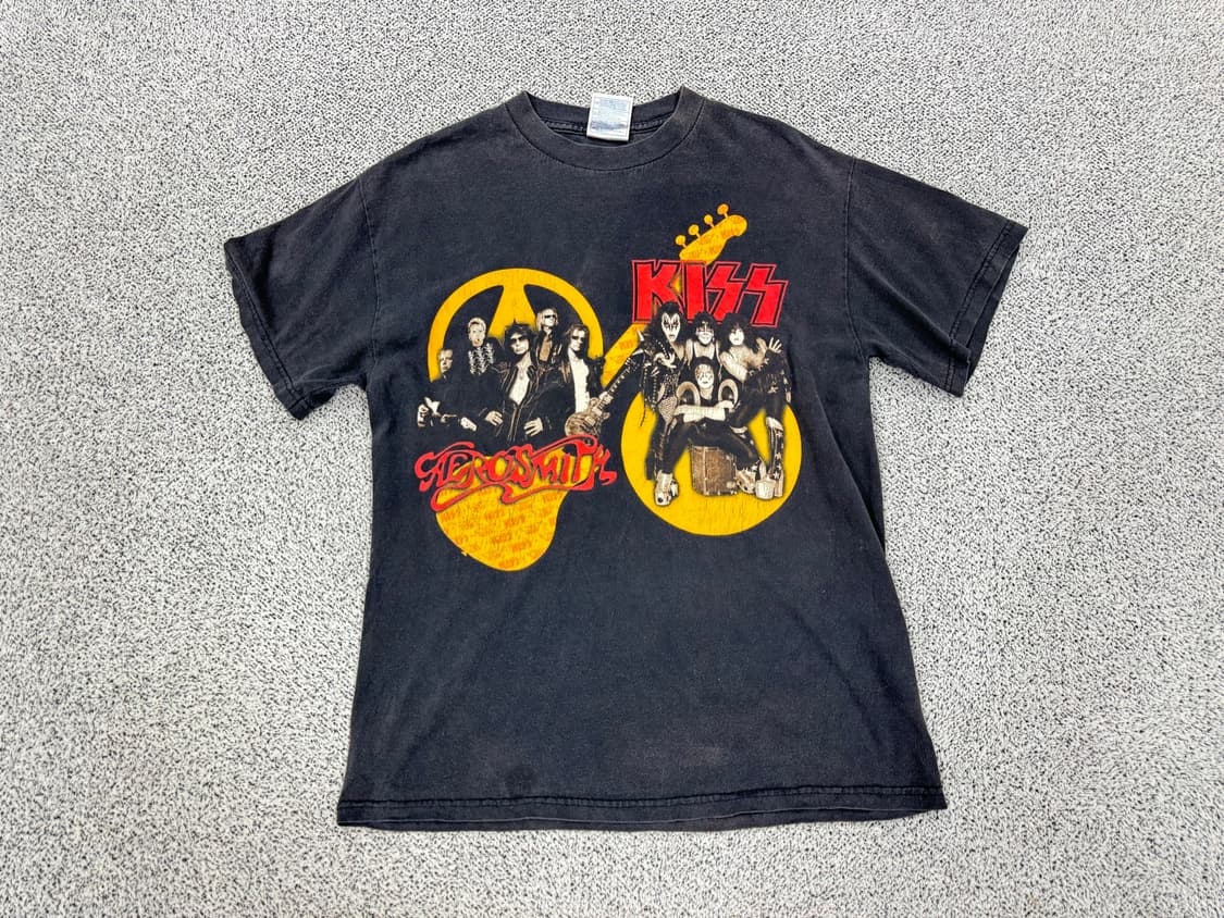 Kiss X Aerosmith 03/04 투어 밴드티 상품이미지1