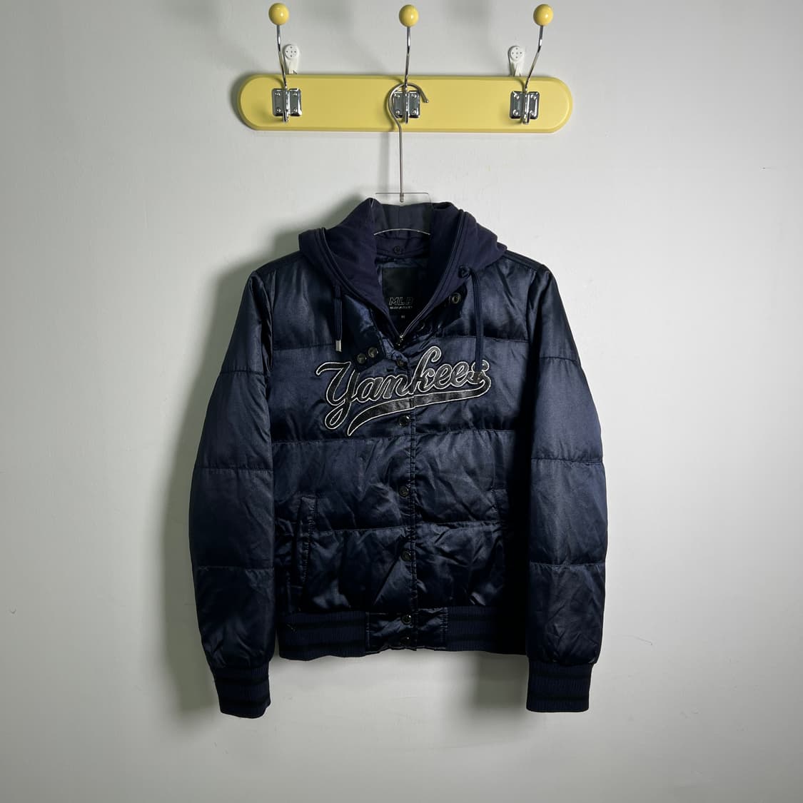 MLB 엠엘비 뉴욕양키스 네이비 후드 패딩 점퍼 85 상품이미지1