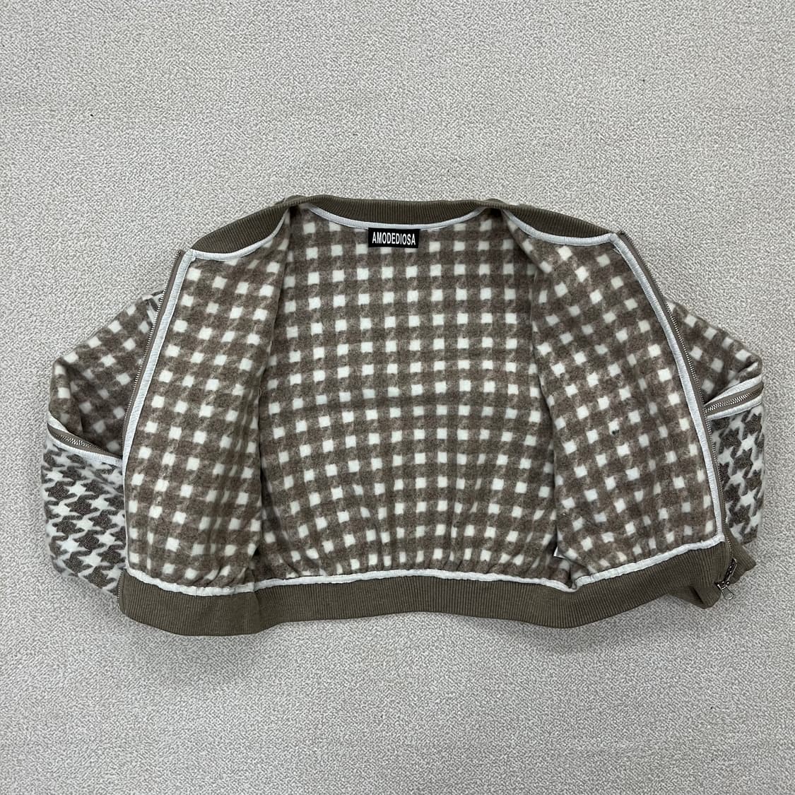 [F] AMODEDIOSA 아모데디오사 여성 크롭 니트 자켓 3979 상품이미지3