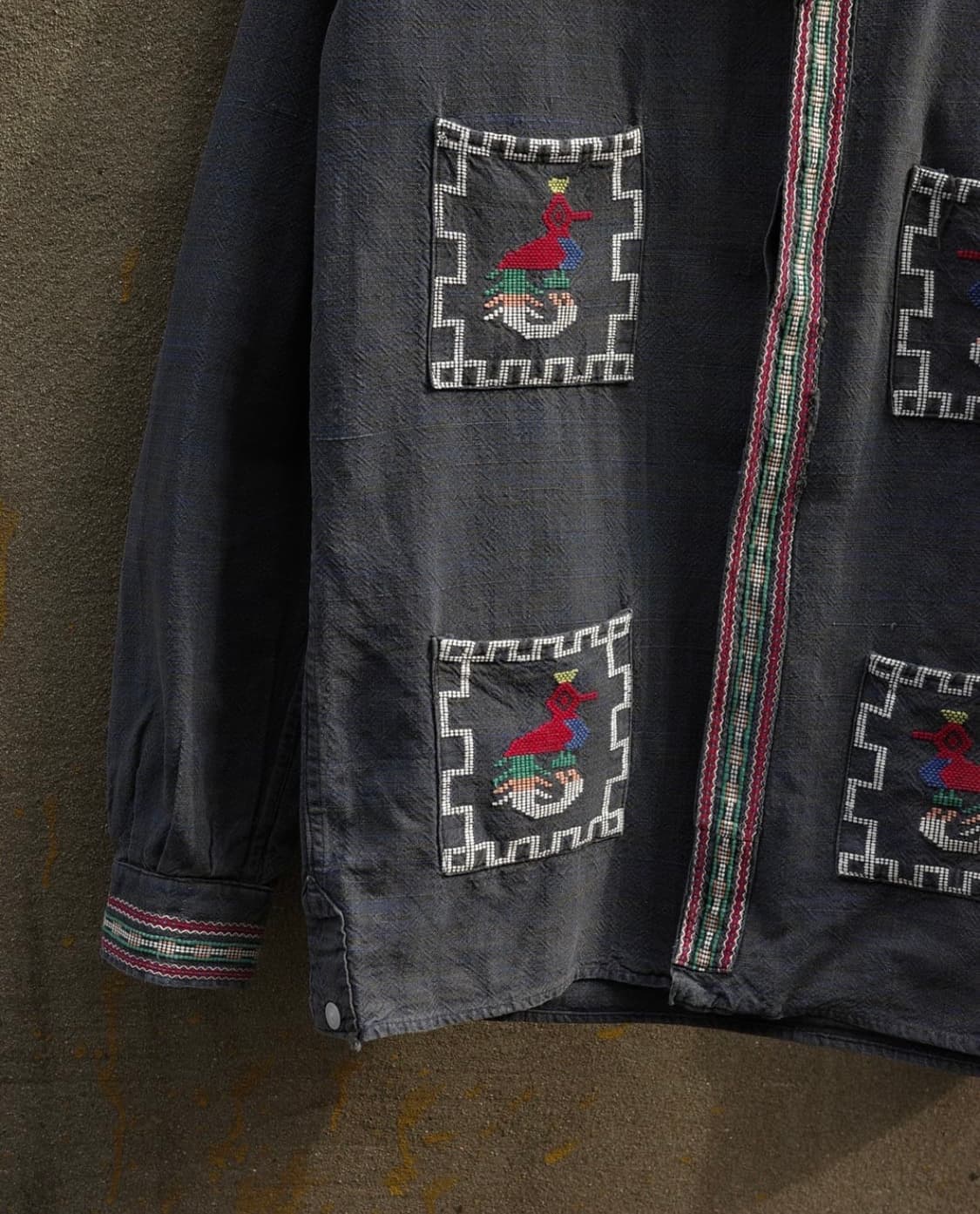 70‘s guatemala mexican 아즈텍 셔츠 상품이미지3