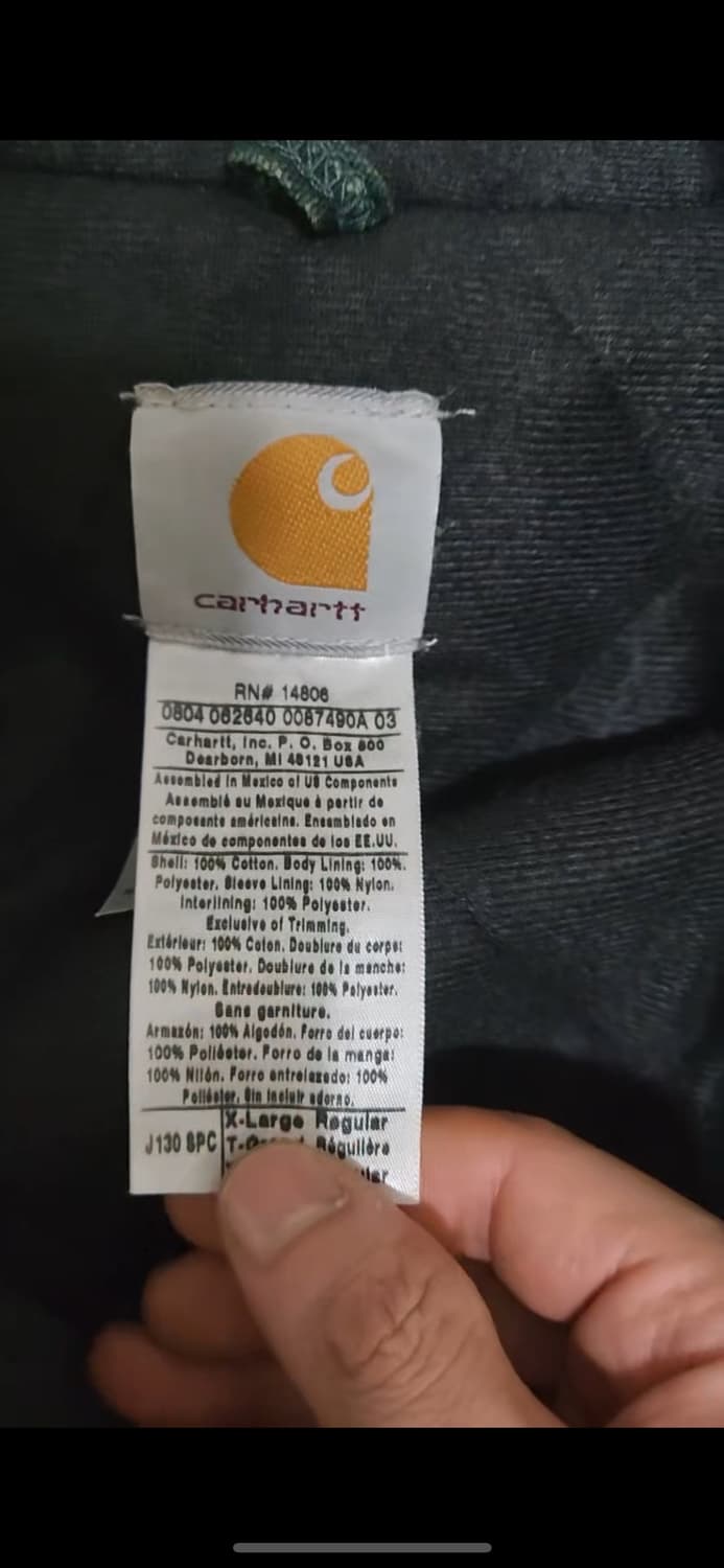 칼하트 빈티지 j130 스프루스 그린 상품이미지6