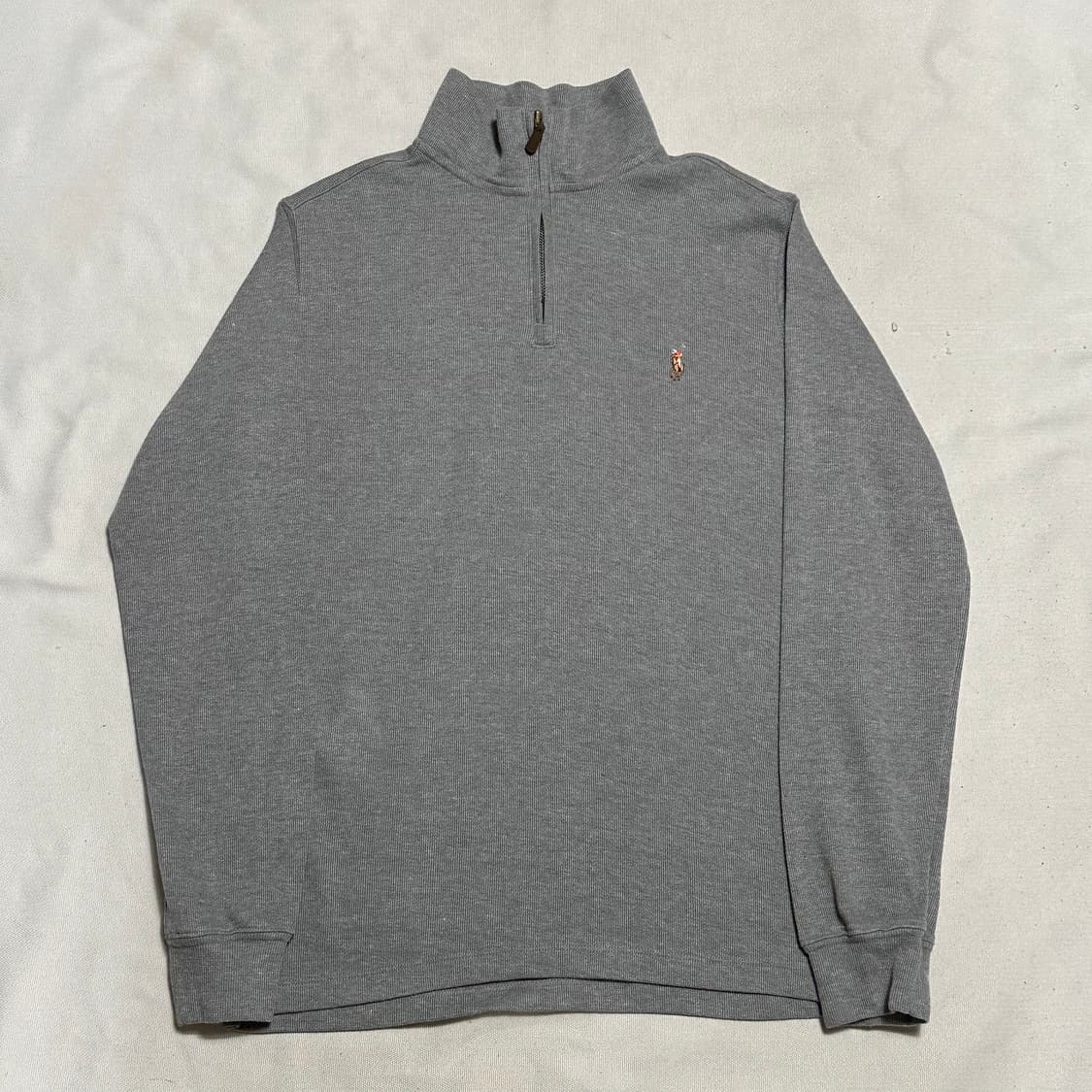 XS 폴로랄프로렌 멀티 포니 그레이 반집업 니트 상품이미지2
