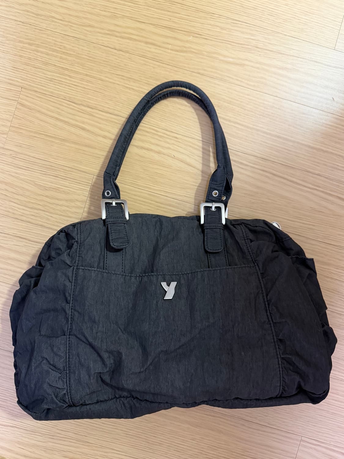 YUSE 숄더백 SHIRRING NYLON BIG SHOULDER BAG 상품이미지4