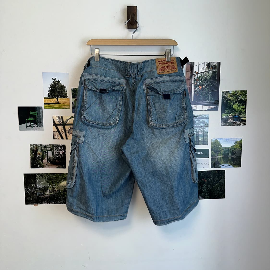 Washing denim y2k cargo 반바지 상품이미지3