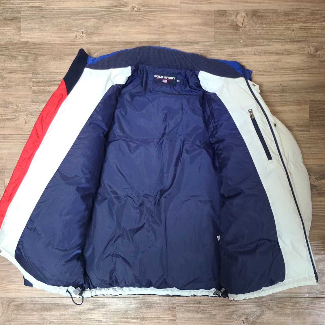 [M100]90s~00s 빈티지 폴로 스포츠 스펠아웃 덕다운 패딩 점퍼 상품이미지4