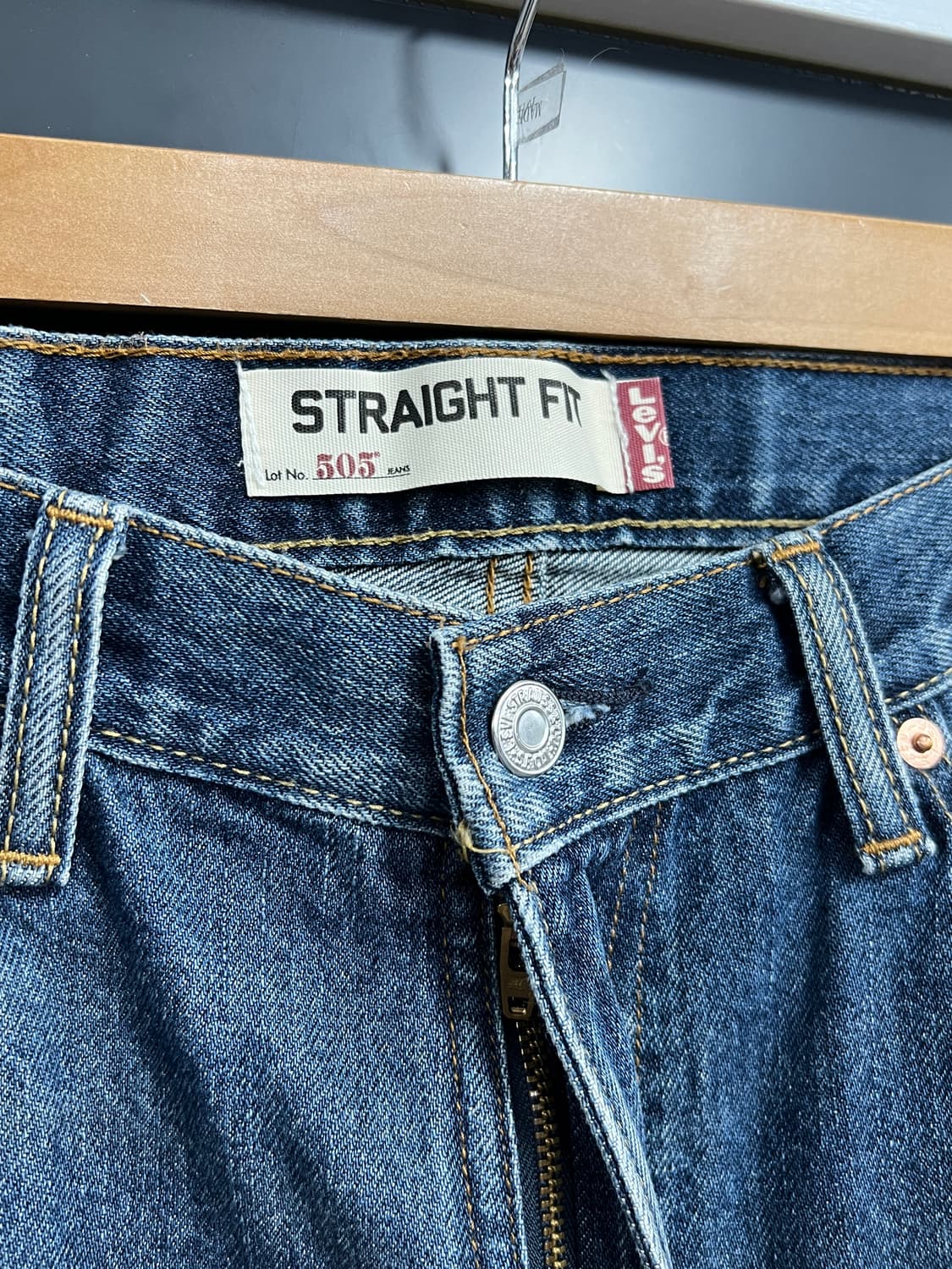 00s Levis 리바이스 505 스트레이트핏 데님 팬츠 상품이미지4