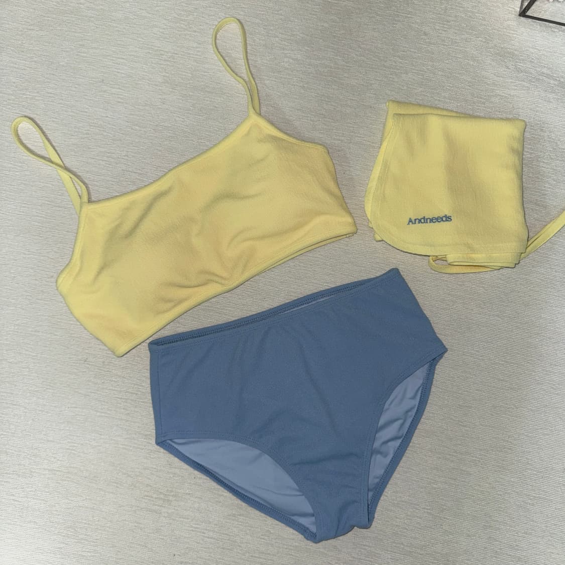 앤니즈 테니 비키니 세트 옐로우 상품이미지1
