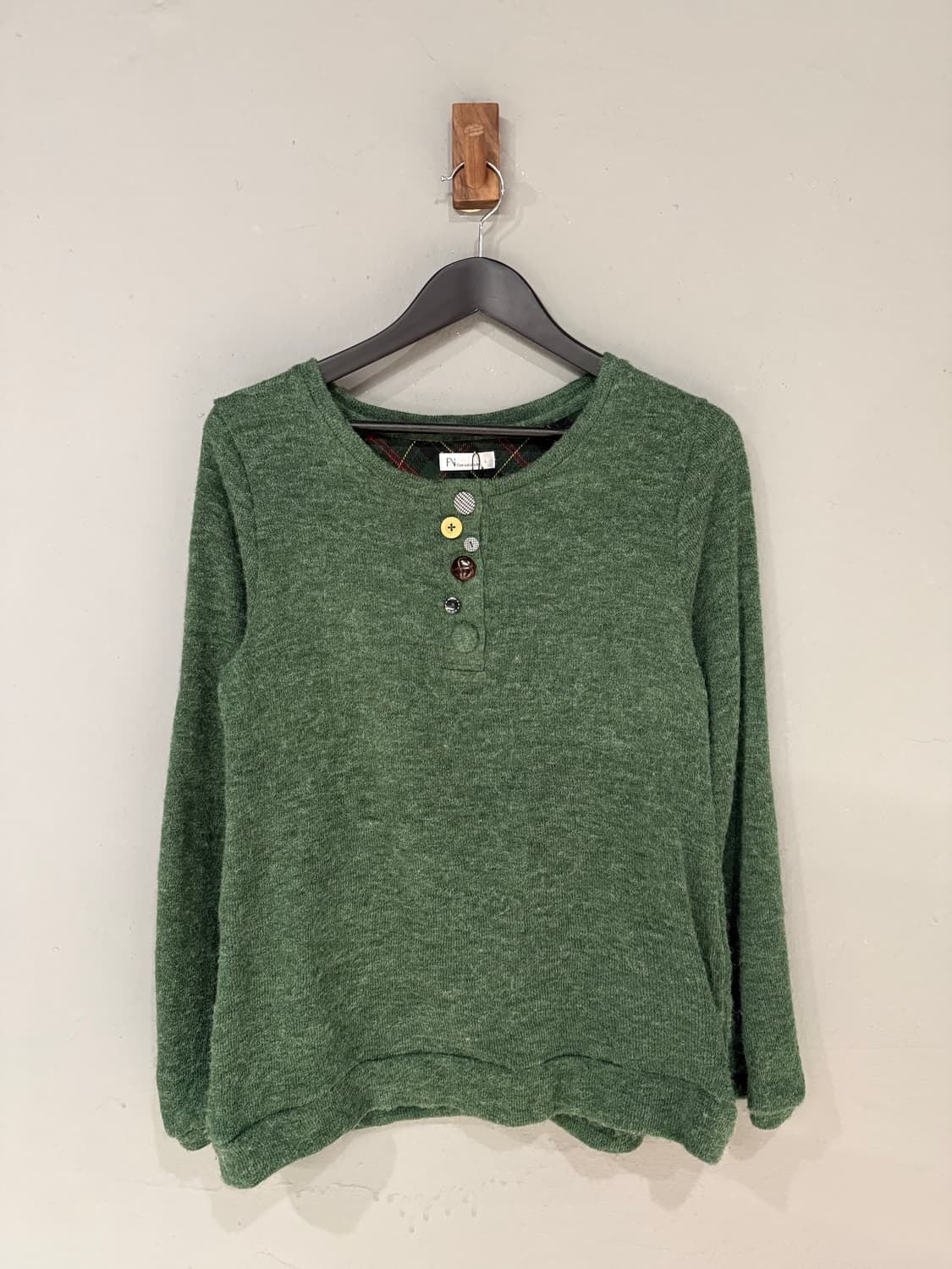 kawaii button detail knit sleeve 상품이미지4