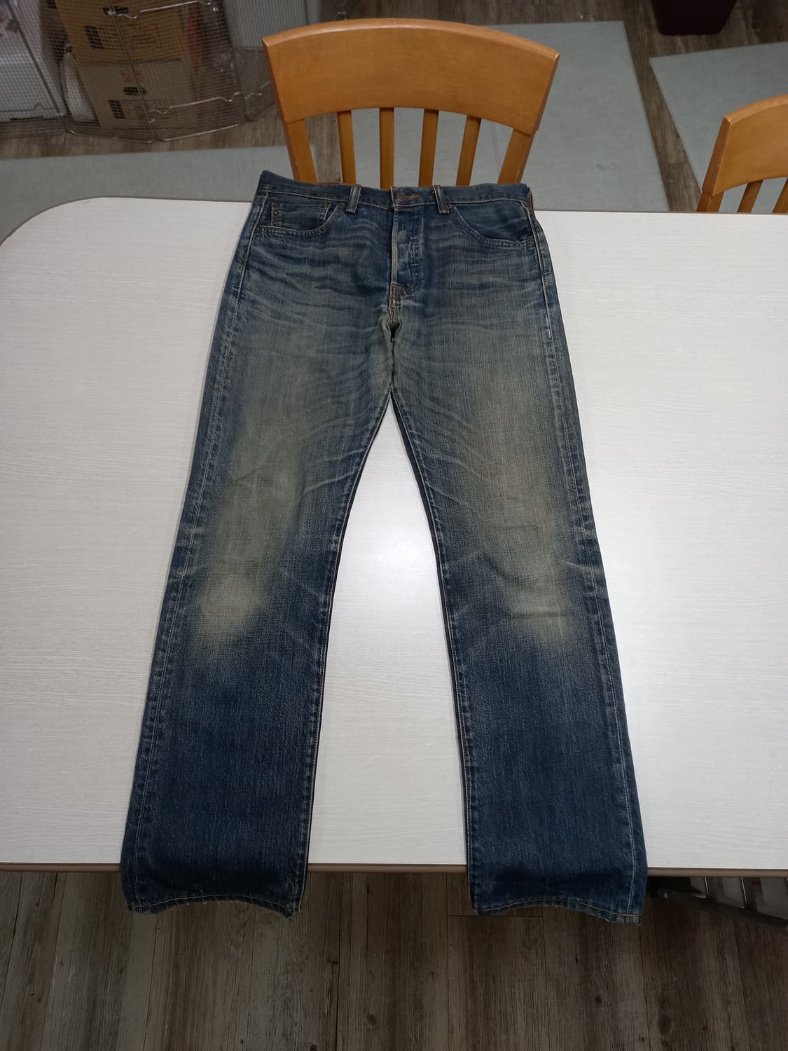 30 리바이스501 Haiti 녹워싱 일자진 30-137 상품이미지1