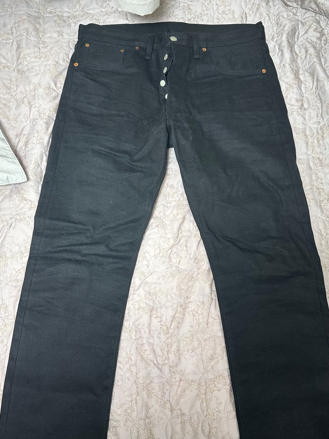 RRL 블랙 온 블랙 슬림 34x32 상품이미지3