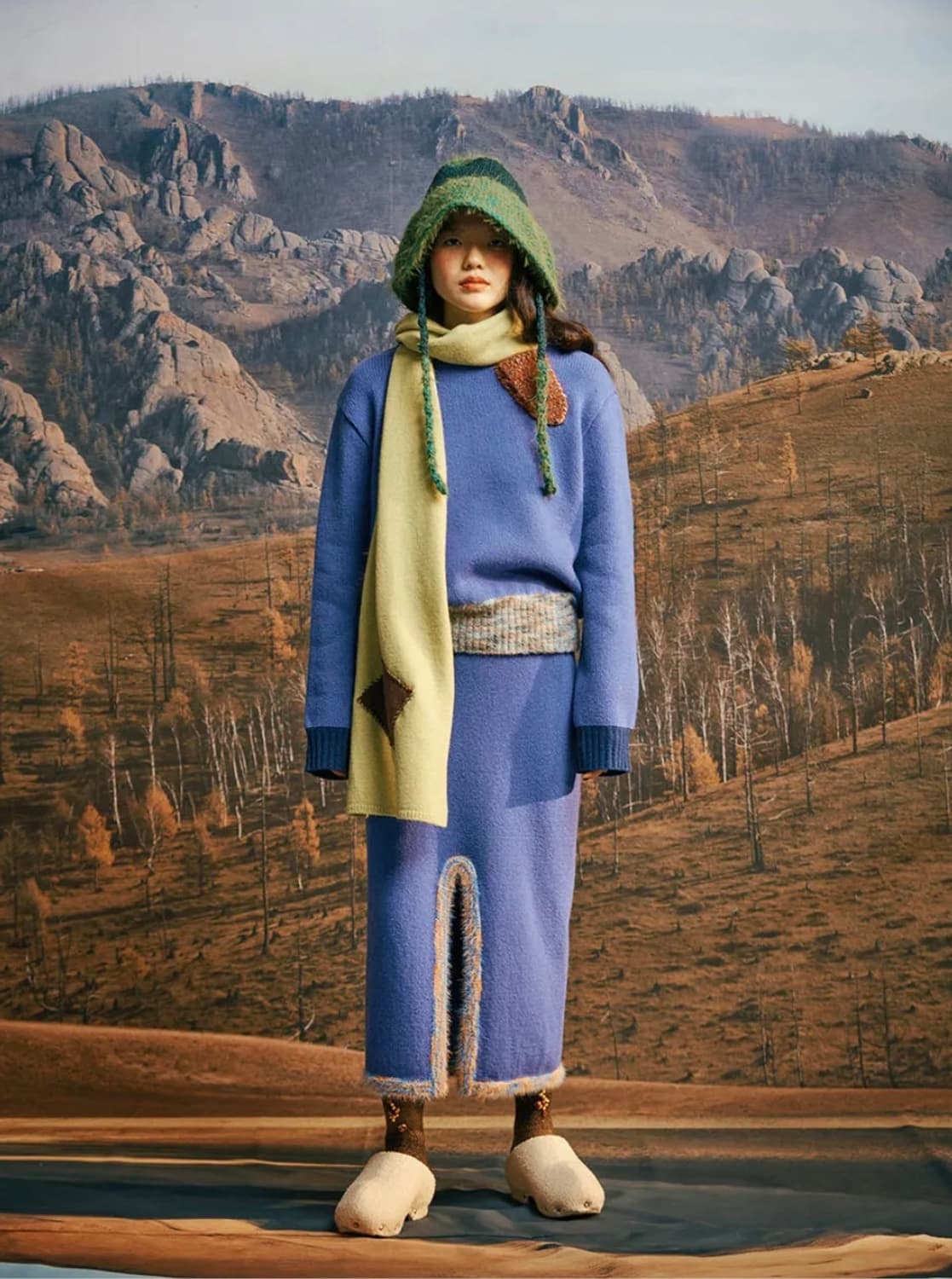 미수아바흐브 dirt pull-over warm blue 니트 상품이미지2