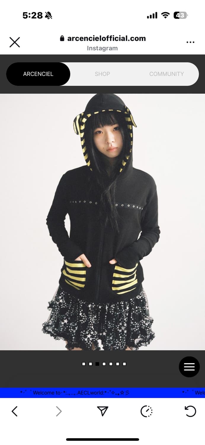 아컨시엘 후드집업 BABY HONEY BEAR WITH A TAIL 상품이미지1
