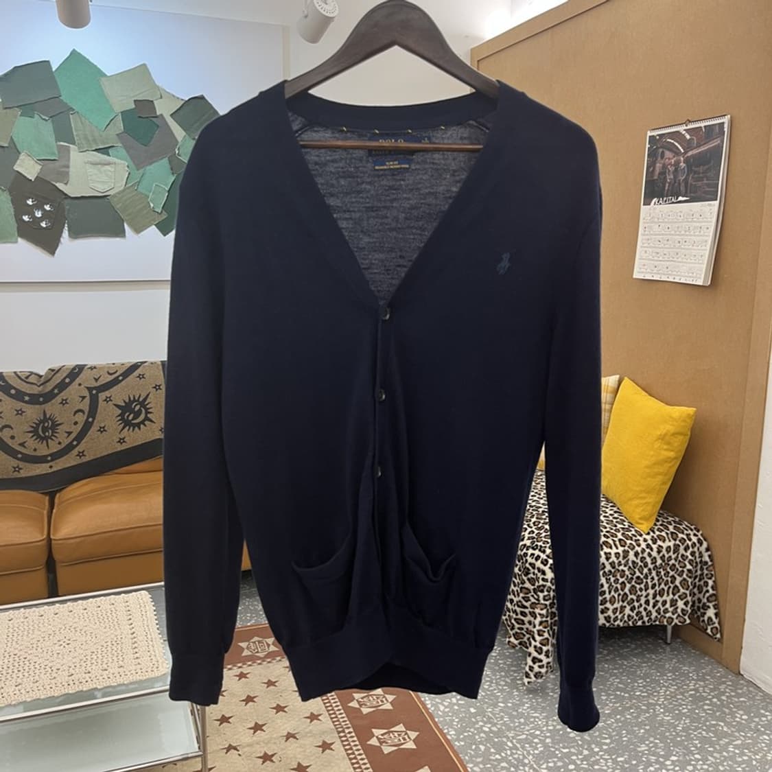 폴로 랄프로렌 빈티지 워셔블 여리핏 메리노울 가디건 M C10338 상품이미지3