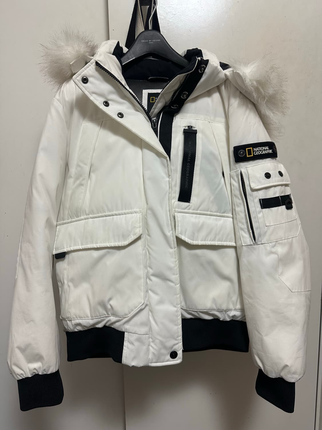 내셔널지오그래픽 숏패딩 타루가 화이트 s 상품이미지1