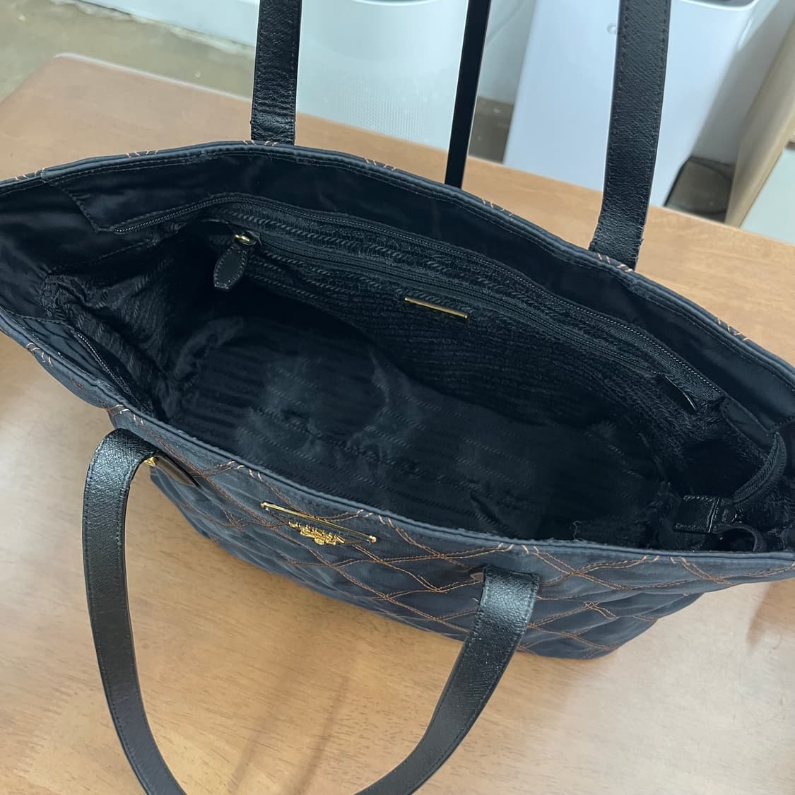 프라다 테수토포코노 퀼팅 쇼퍼백 상품이미지5