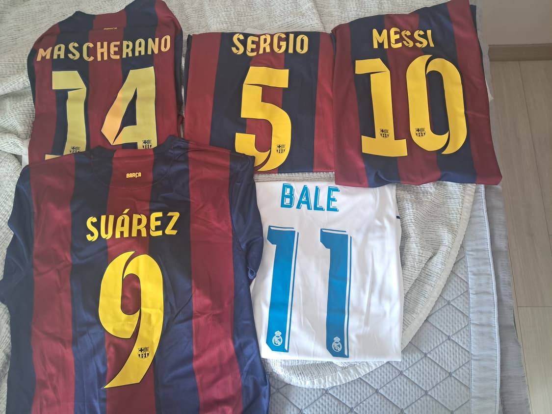 14-15 바르셀로나,17-18 레알 마드리드 유니폼 판매 상품이미지1