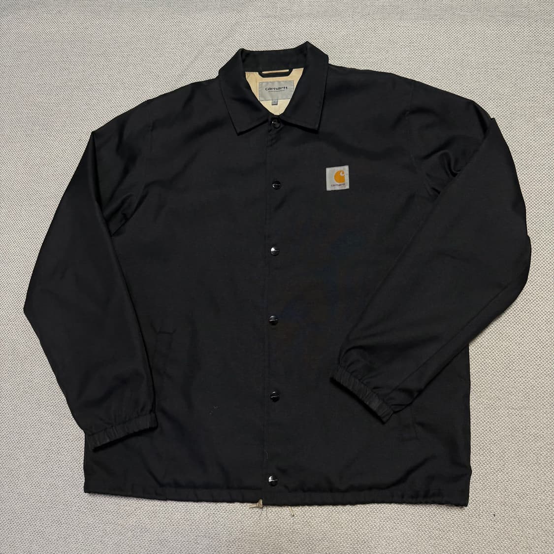 칼하트 WIP 스포츠 코치 자켓 블랙 상품이미지1