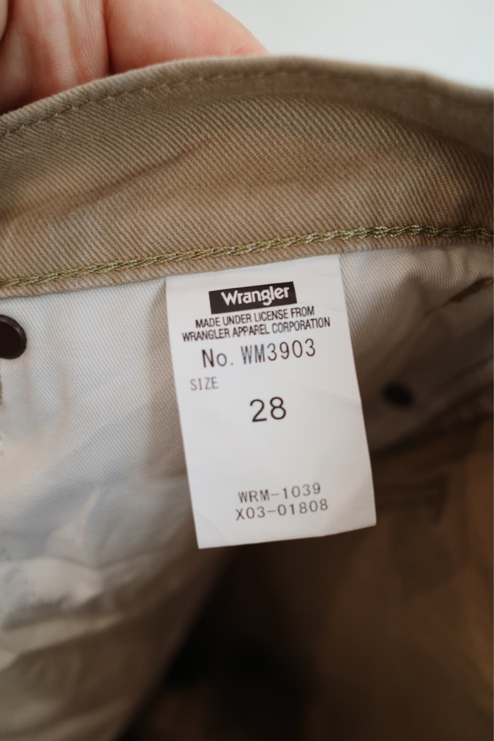 Wrangler 랭글러 코튼 팬츠 (28인치) 상품이미지5
