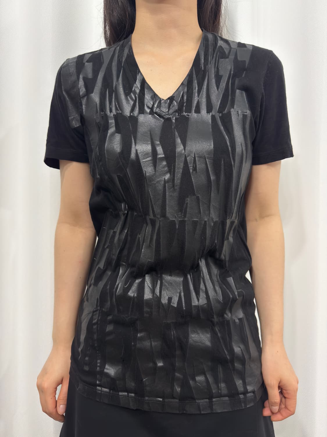 armani exchange printing slim top 상품이미지1