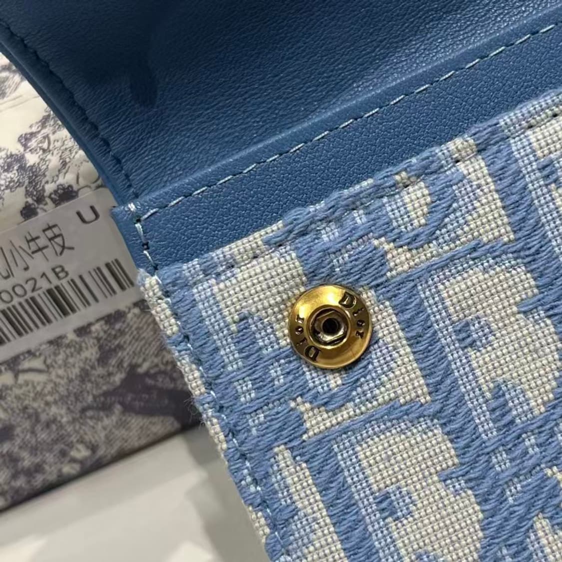 디올 새들 플랩 카드 홀더 그레이 디올 오블리크 자카드
 상품이미지3