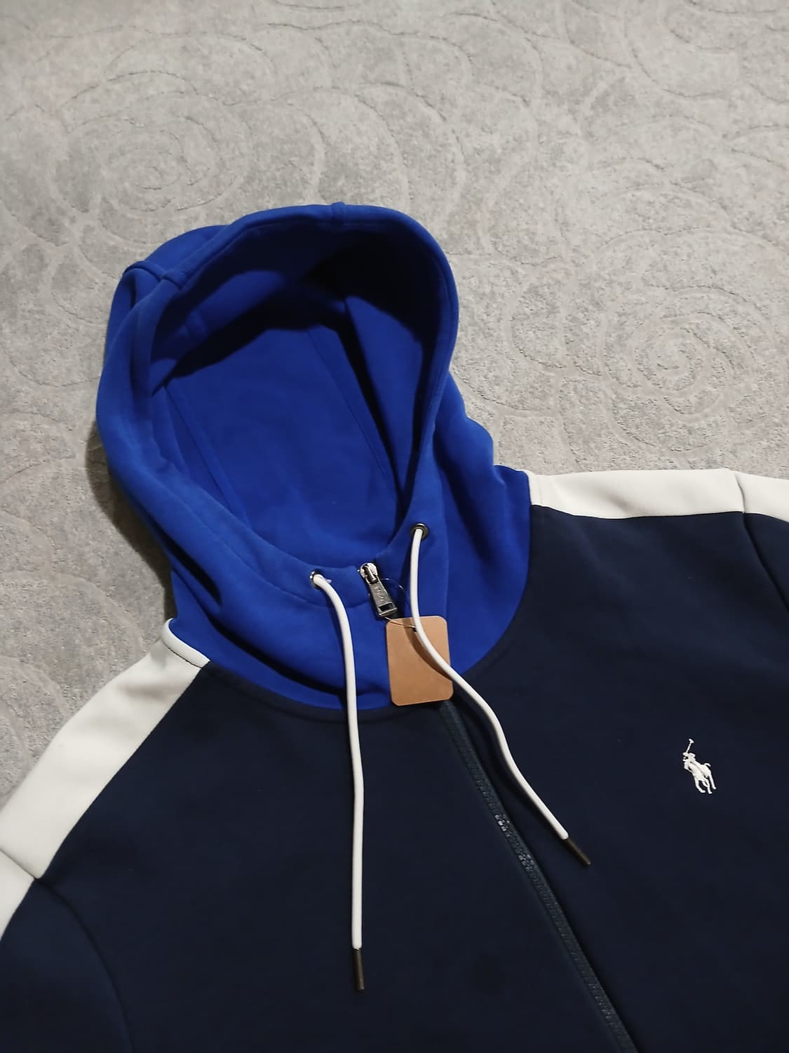 폴로 랄프로렌 네이비 배색 후드집업 L  상품이미지6