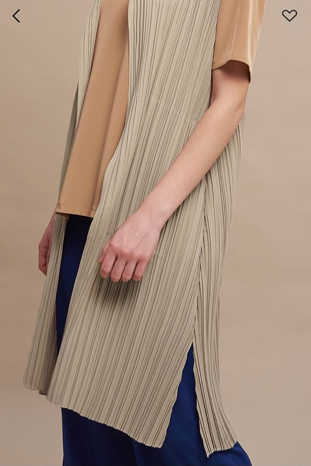 한섬 래트바이티 플리츠 가디건 프리사이즈 상품이미지4