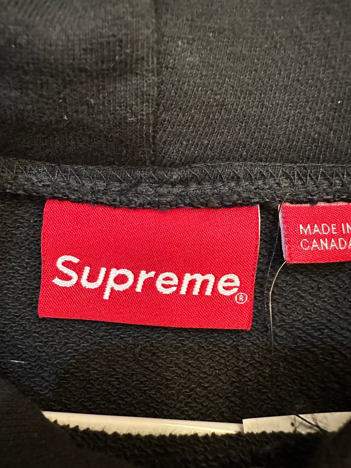 수프림 트래셔 프린팅 블랙 후드티 상품이미지3