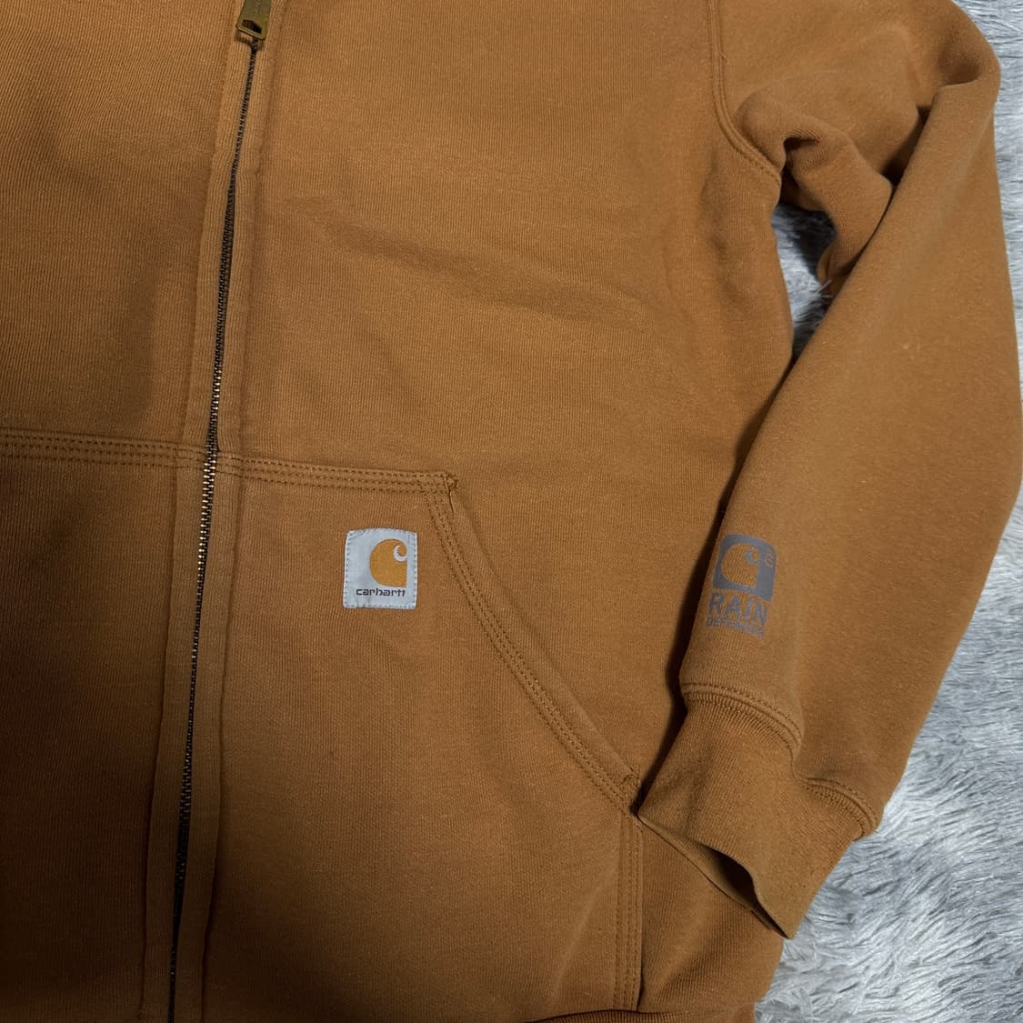 칼하트 후드집업 레인디펜더 S사이즈 (실착 100사이즈) 상품이미지3