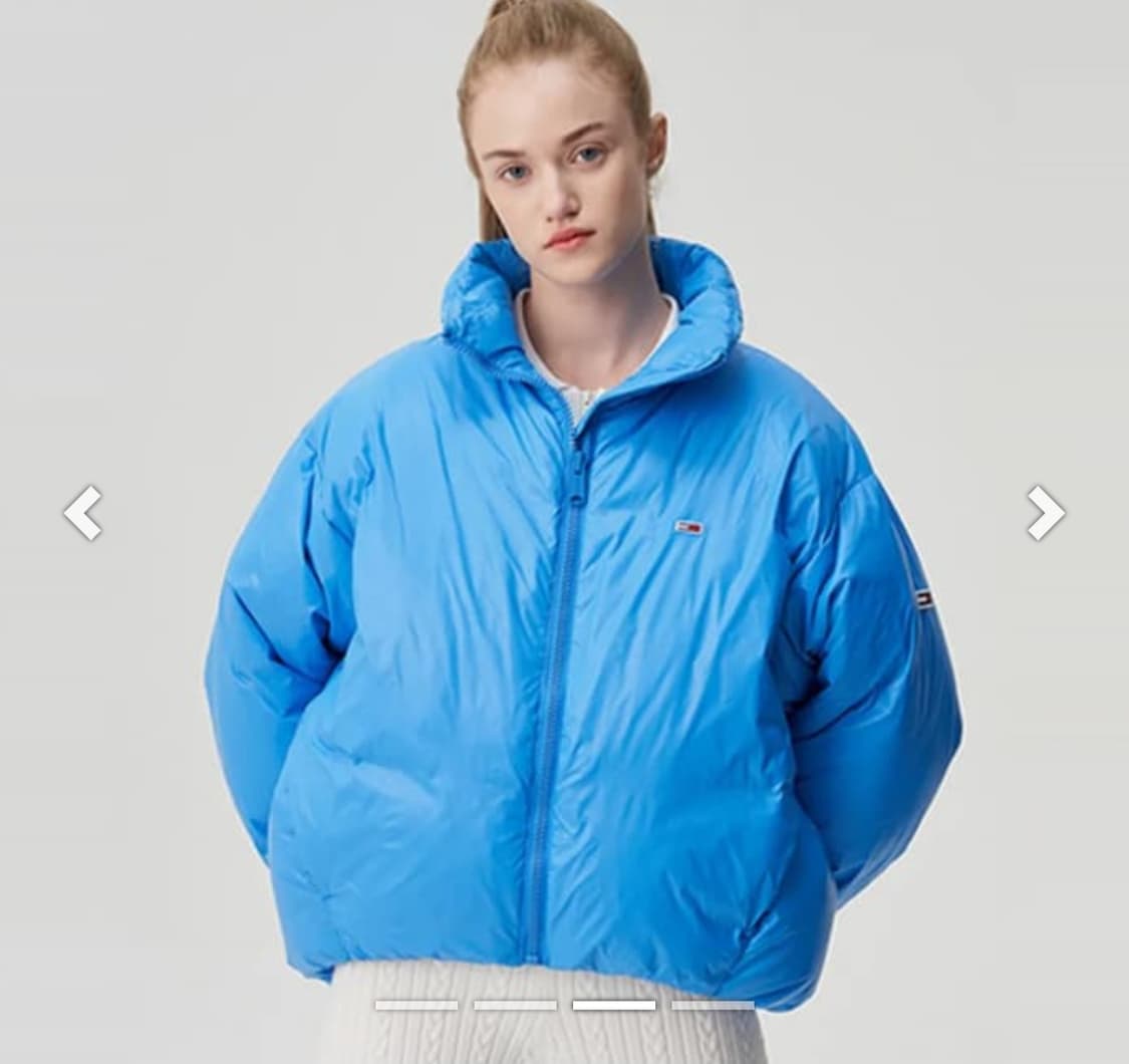 타미힐피거 블루 숏 덕다운패딩 상품이미지2