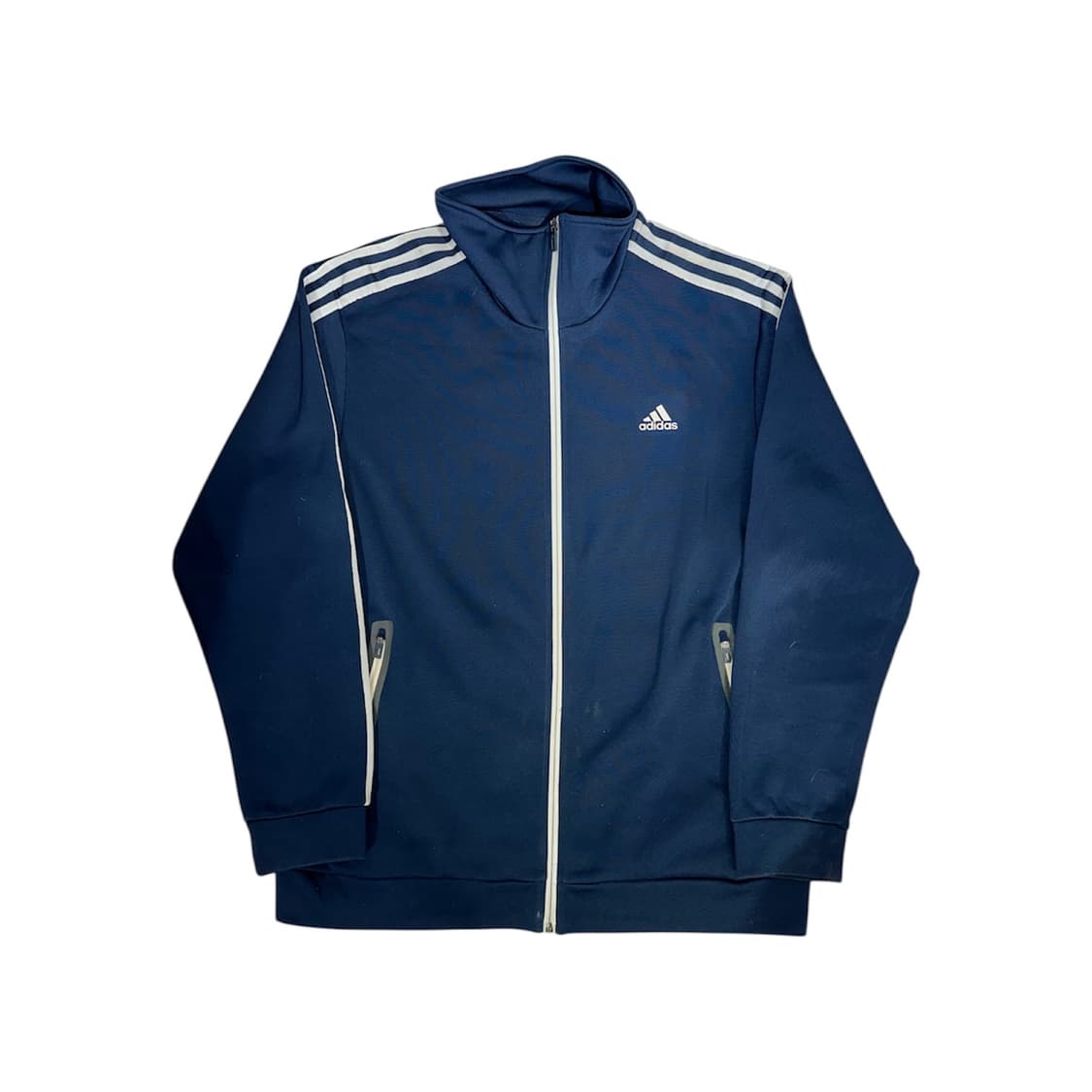 아디다스 네이비 오버핏 화이트 삼선 트랙탑 져지 4XL 상품이미지5