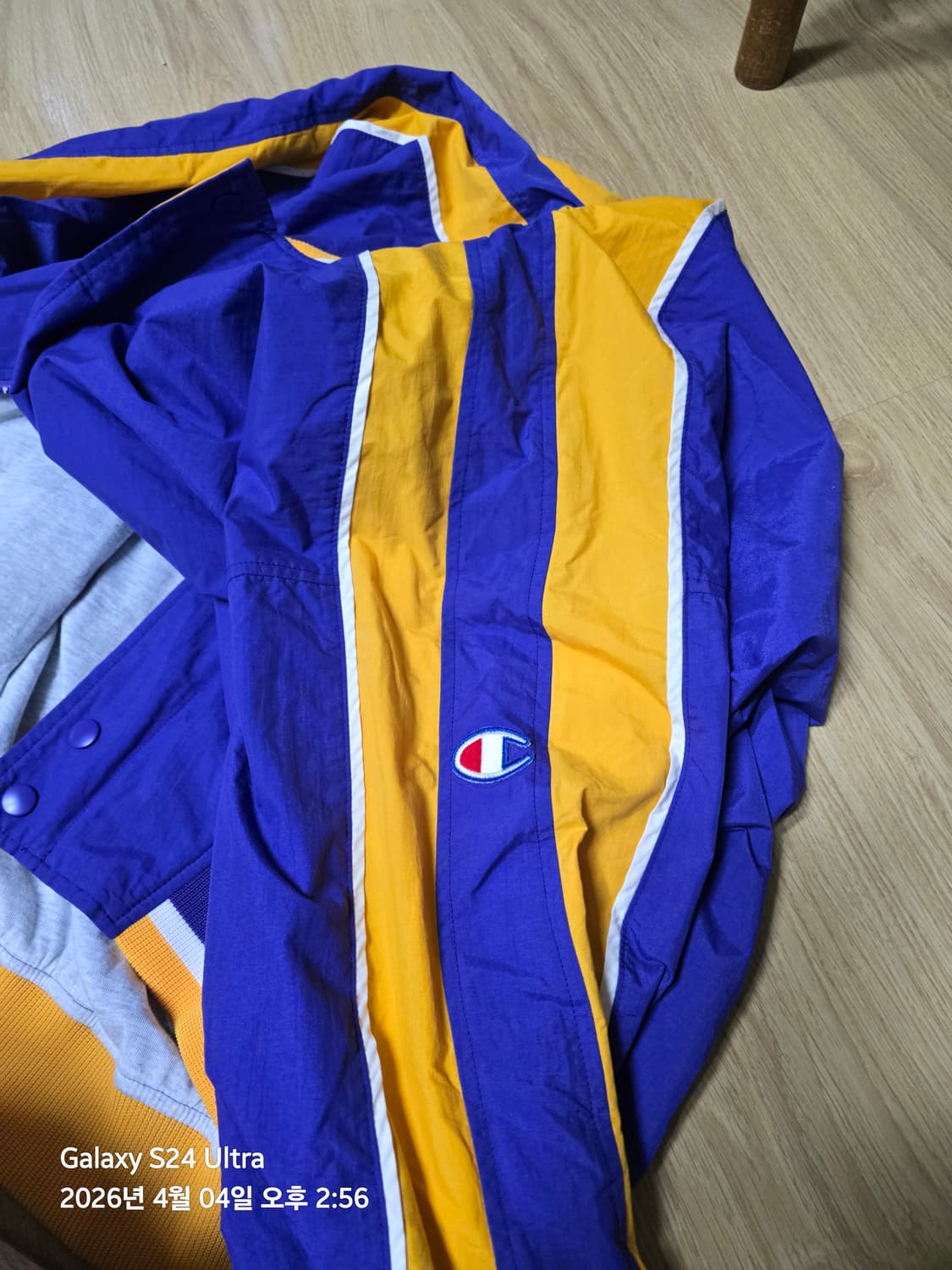 챔피온 레이커스 컬러 스타디움 자켓 L 사이즈 상품이미지6