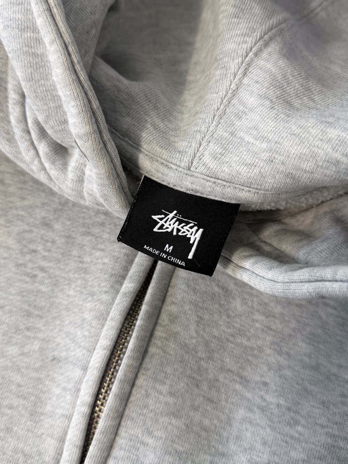 스투시 00‘s 루즈핏 빅스탁로고 애쉬헤더 후드집업 상품이미지6