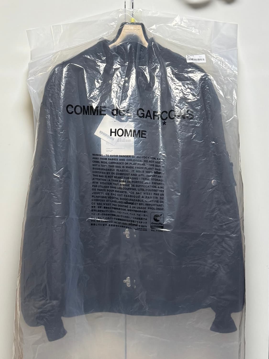 꼼데가르송 옴므 사틴 봄버 자켓 상품이미지2