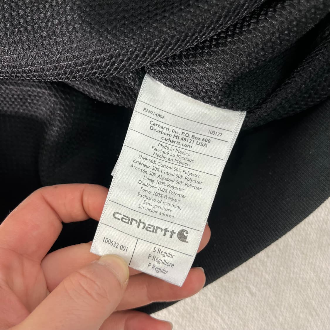100 칼하트 써멀 차콜 후드집업 상품이미지7