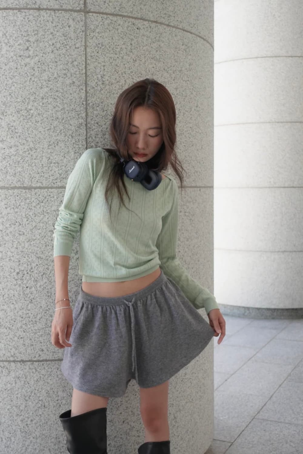 퓨어 캐시미어 NYC 가디건 + 보트넥 티셔츠 상품이미지9