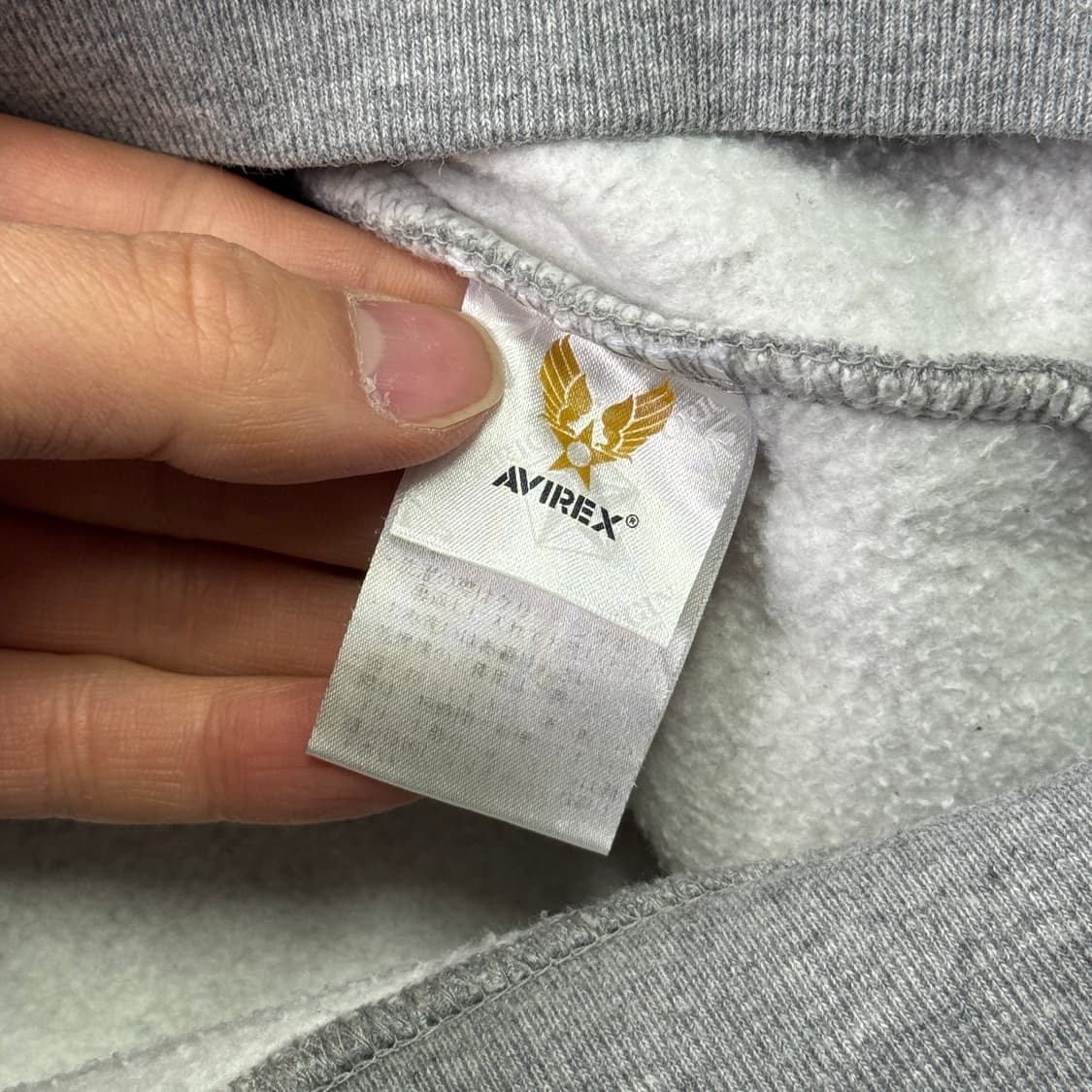 아비렉스 USA 공군 빈티지 그레이 스웻 맨투맨 M 상품이미지5