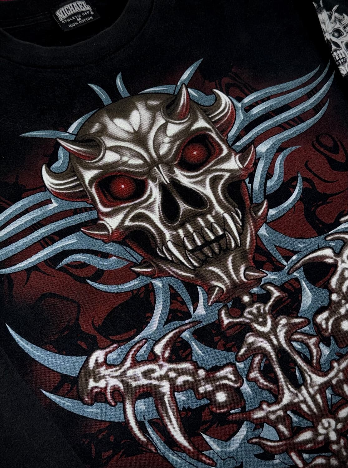 미카엘 빈티지 스컬 롱슬리브 M 상품이미지3