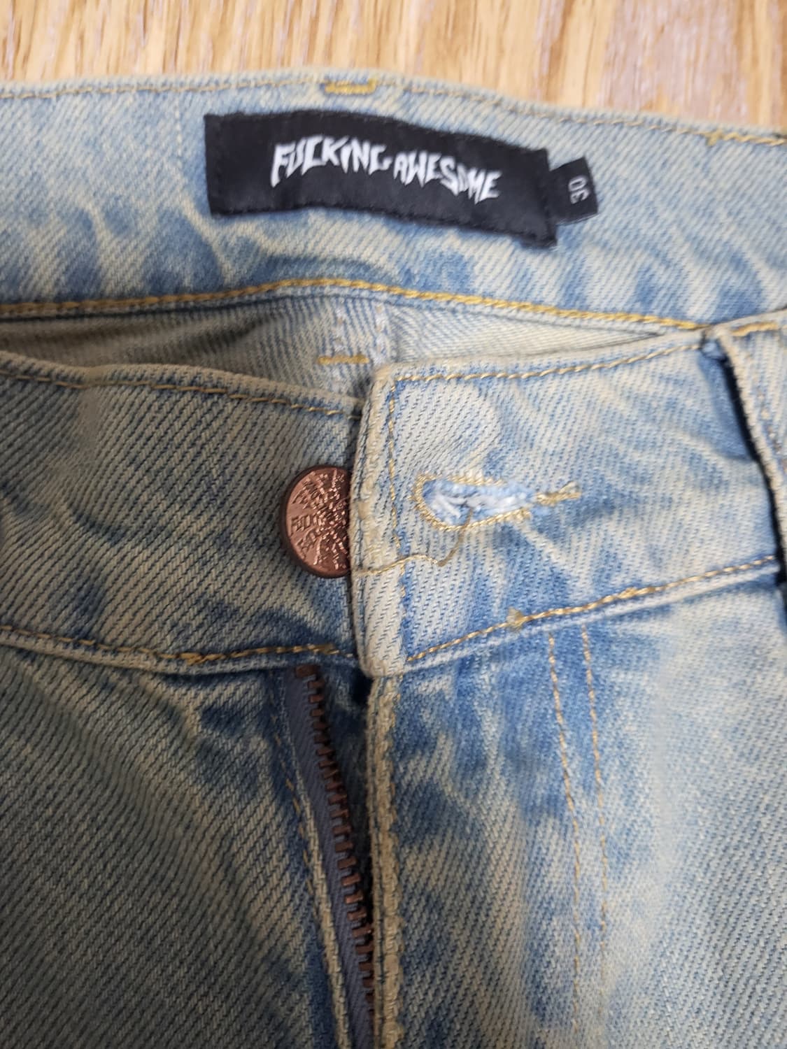 퍼킹어썸 fecke washed jean 워시드 데님 팬츠 30 상품이미지6