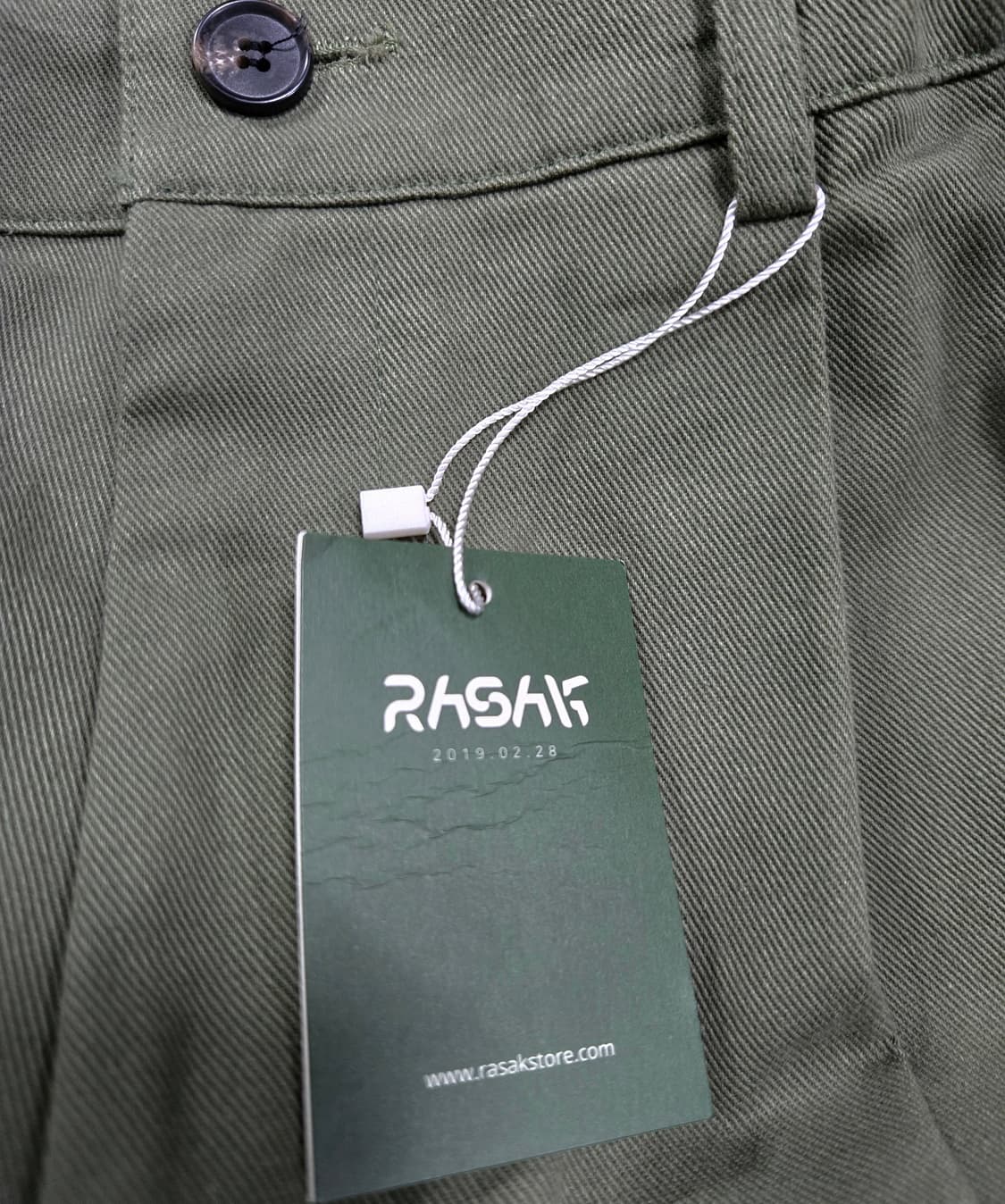 새상품/ 헌터퐝 라삭 오버핏 벌룬핏 카키 코튼팬츠 F 상품이미지3