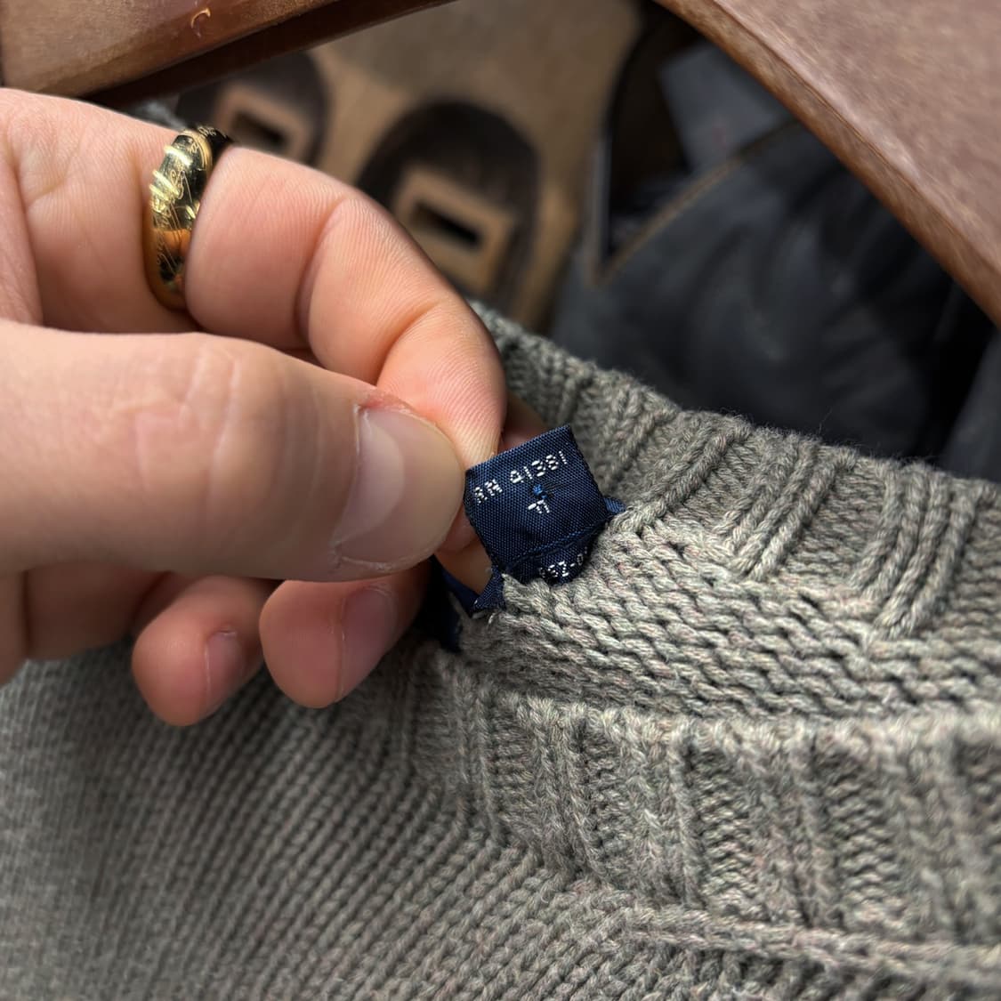 00s 폴로 랄프로렌 크루넥 보카시 코튼니트 민트 포니자수 N519 상품이미지7